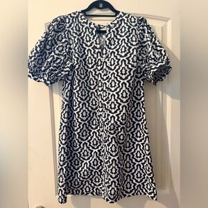 Black and White Patterned Dress